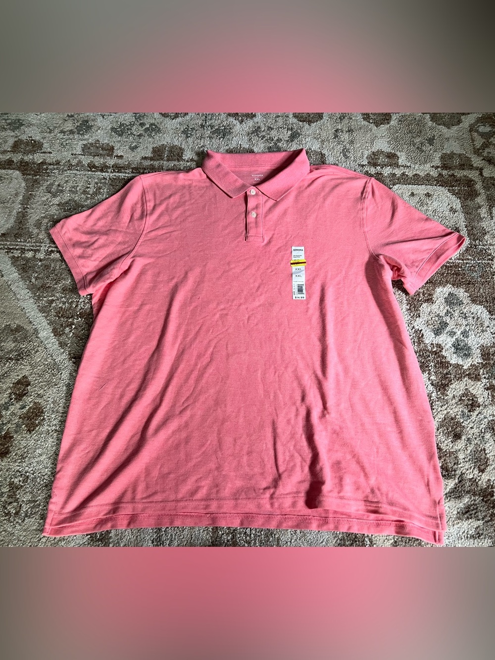 Sonoma Pink Men's Short-Sleeve Polo